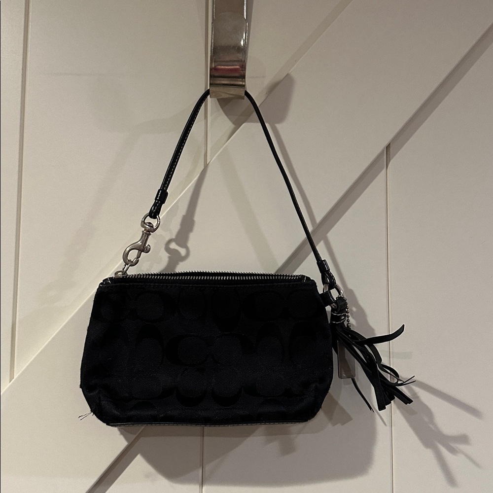 Coach Black Wristlet